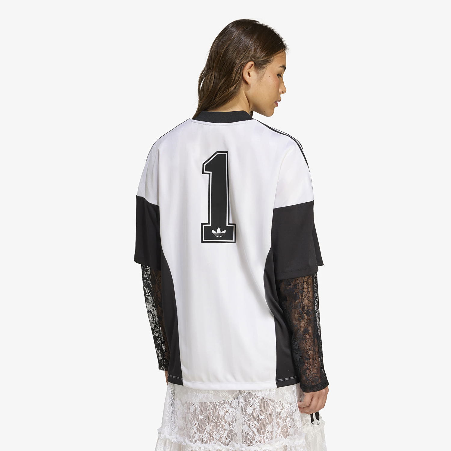 Фланелка adidas Originals adidas Originals Longsleeve Lace Jersey Черно | KD2297, 1