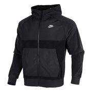 Sportswear Splicing Fleece Lined Hoodie