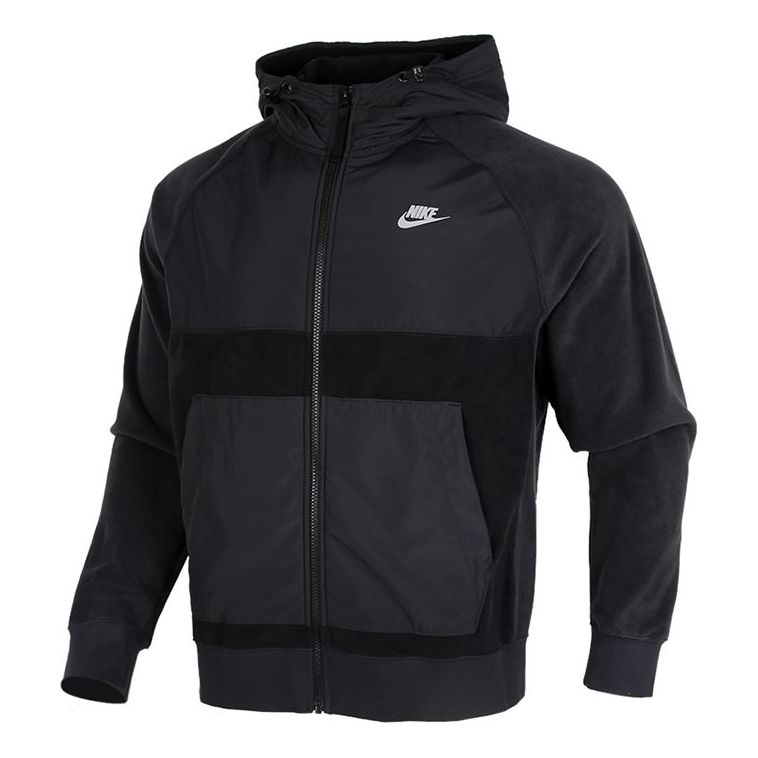Суитчър Nike Sportswear Splicing Fleece Lined Hoodie Черно | DC4114-010, 0