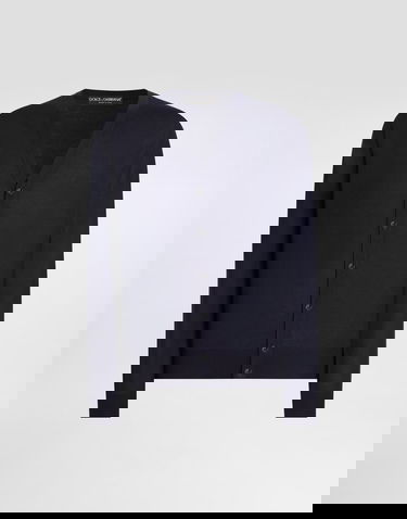 Пуловер Dolce & Gabbana Dolce & Gabbana Cashmere Cardigan With Buttons Тъмно синьо | GXV87TJBW05B6712, 0