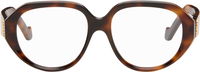 Oversized Anagram Tortoiseshell Acetate Glasses
