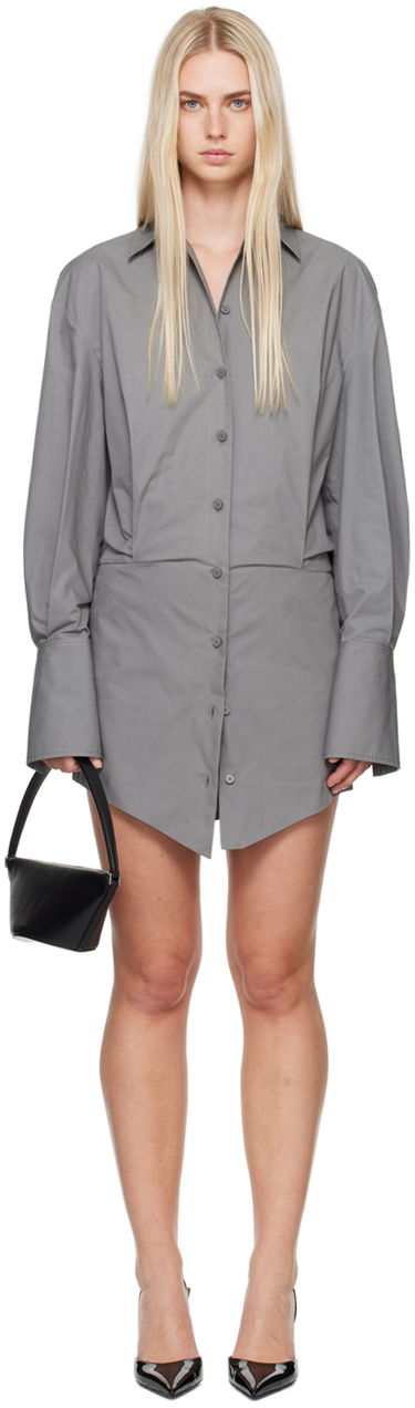 Pокля The Attico Attico Silvye Minidress Сиво | 247WCA93 C052, 0