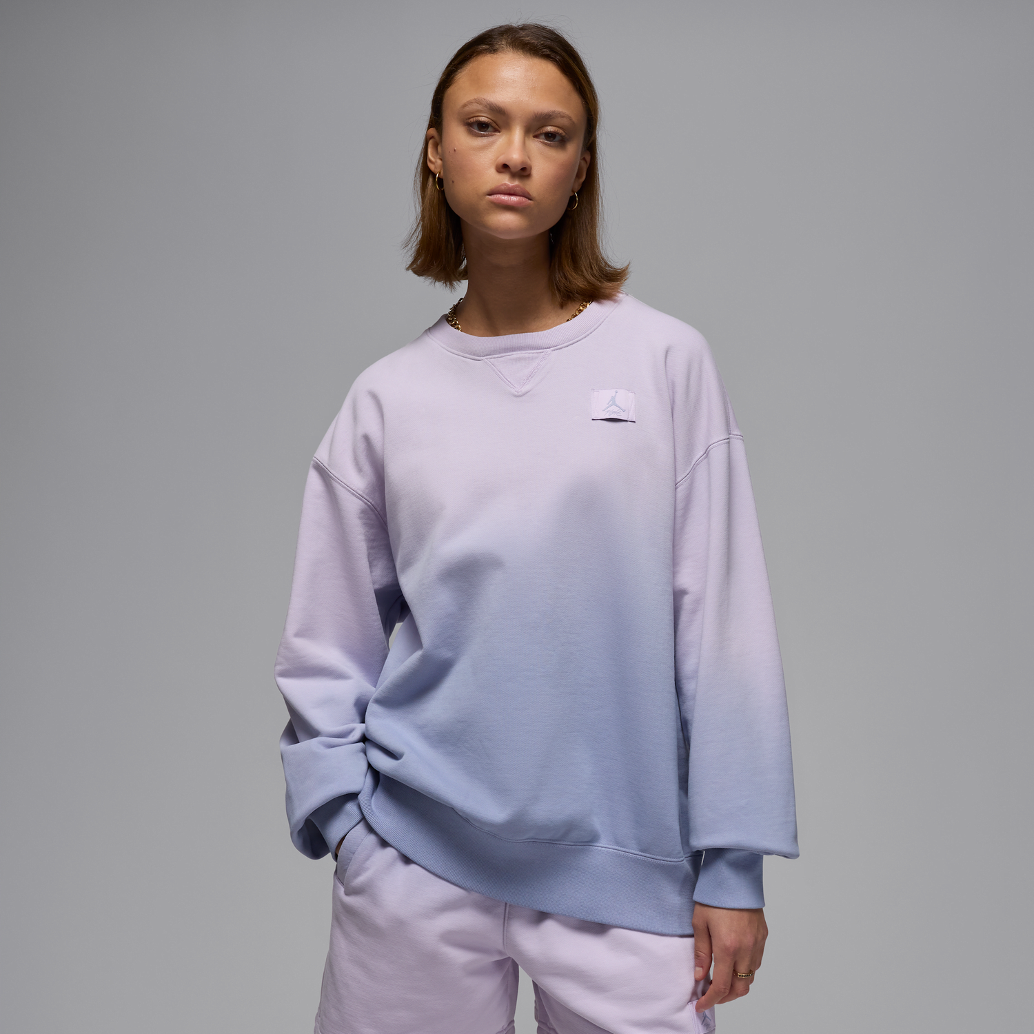 Пуловер Jordan Jordan Flight Fleece Crew Sweatshirt Лилаво | HJ0032-530, 0