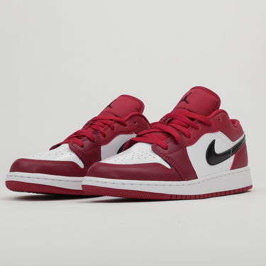 Кецове и обувки Jordan Air Jordan 1 Low GS "Noble Red" Бургунди | 553560-604, 0