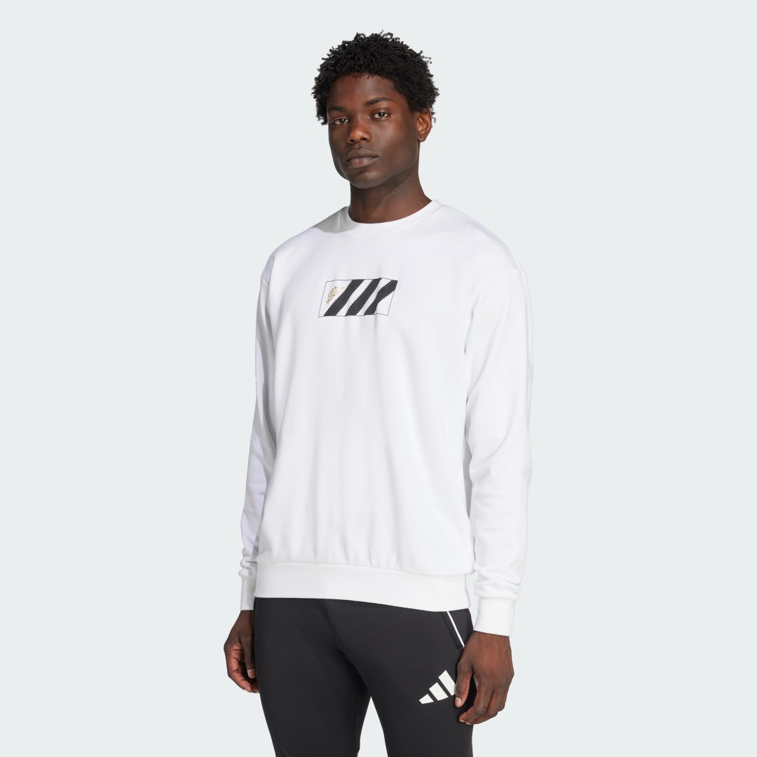 Суитчър adidas Performance Copa Graphic Sweatshirt Бяло | JM8936, 0