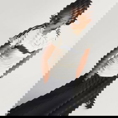 Тениска adidas Performance Reconstructed Mock Neck Short Sleeve Top Бяло | KC6531, 0