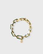 Enamel "C" Link Bracelet