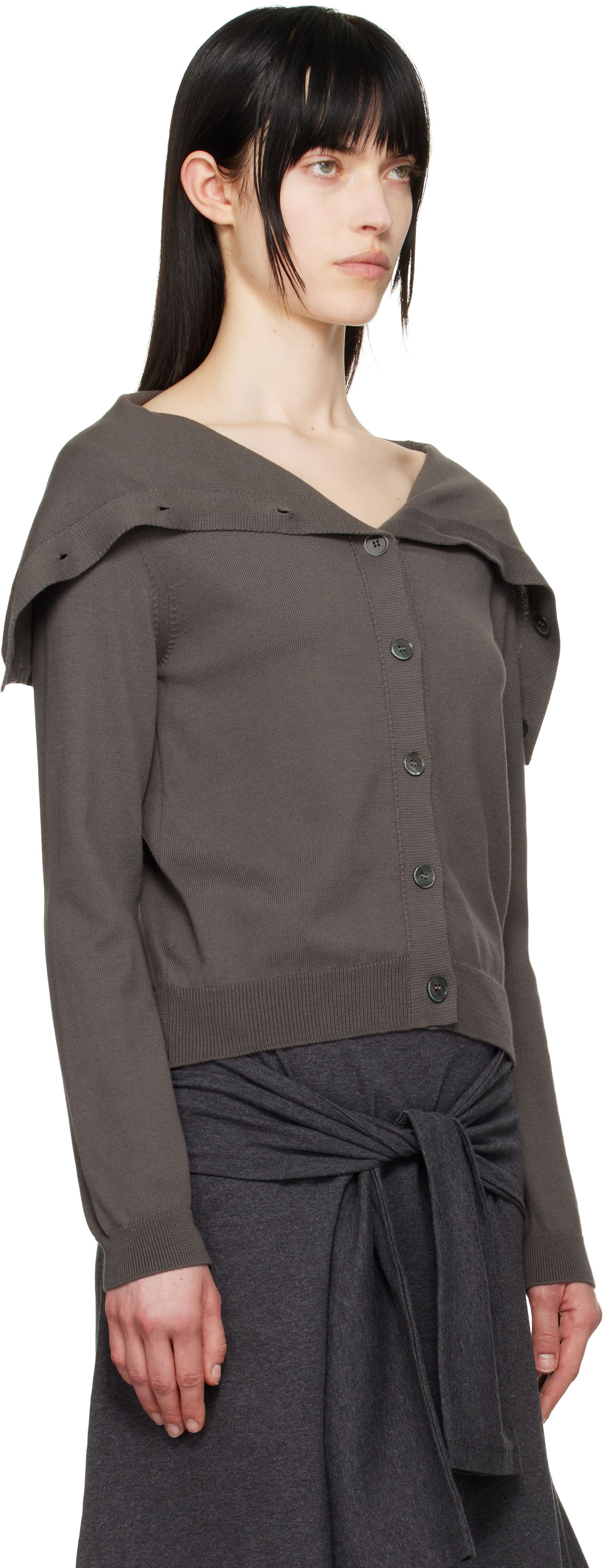 Пуловер OUR LEGACY Our Legacy Open Knit Cardigan Сиво | W2253OF, 1
