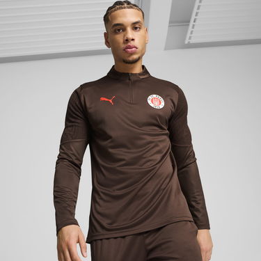 Суитчър Puma FC St. Pauli Men's Quarter-Zip Training Top Кафяво | 778721_05, 1