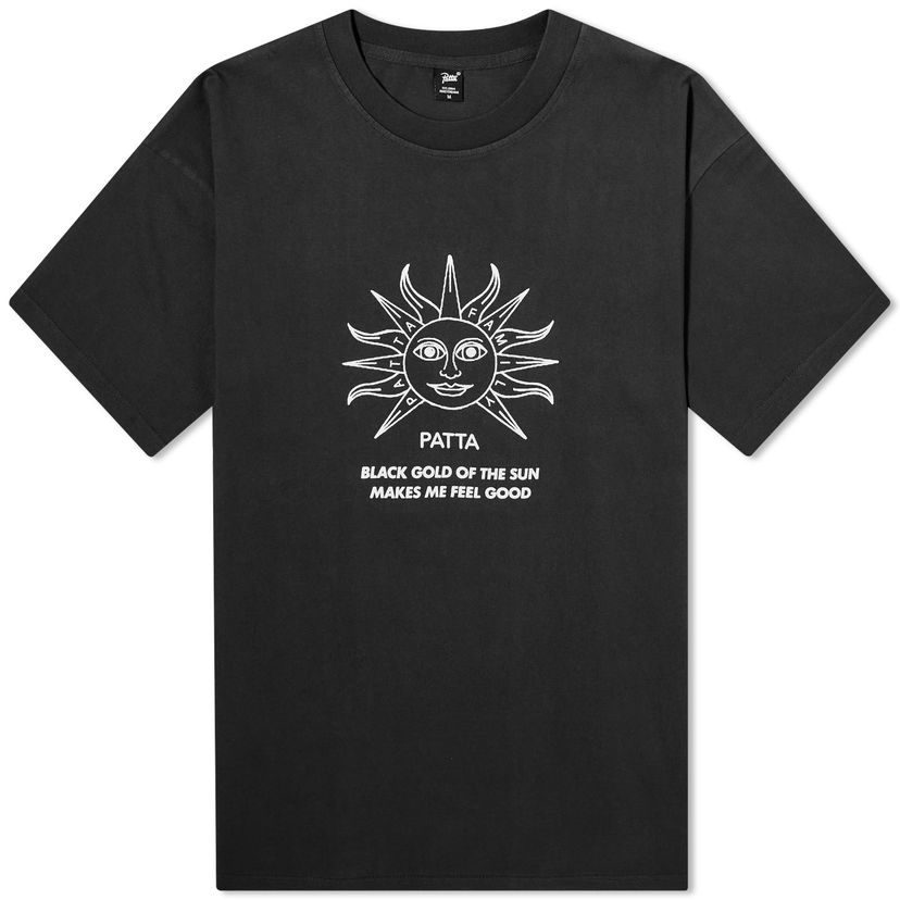 Тениска Patta Black Gold Sun T-Shirt Черно | POC-SS24-290-0218-026