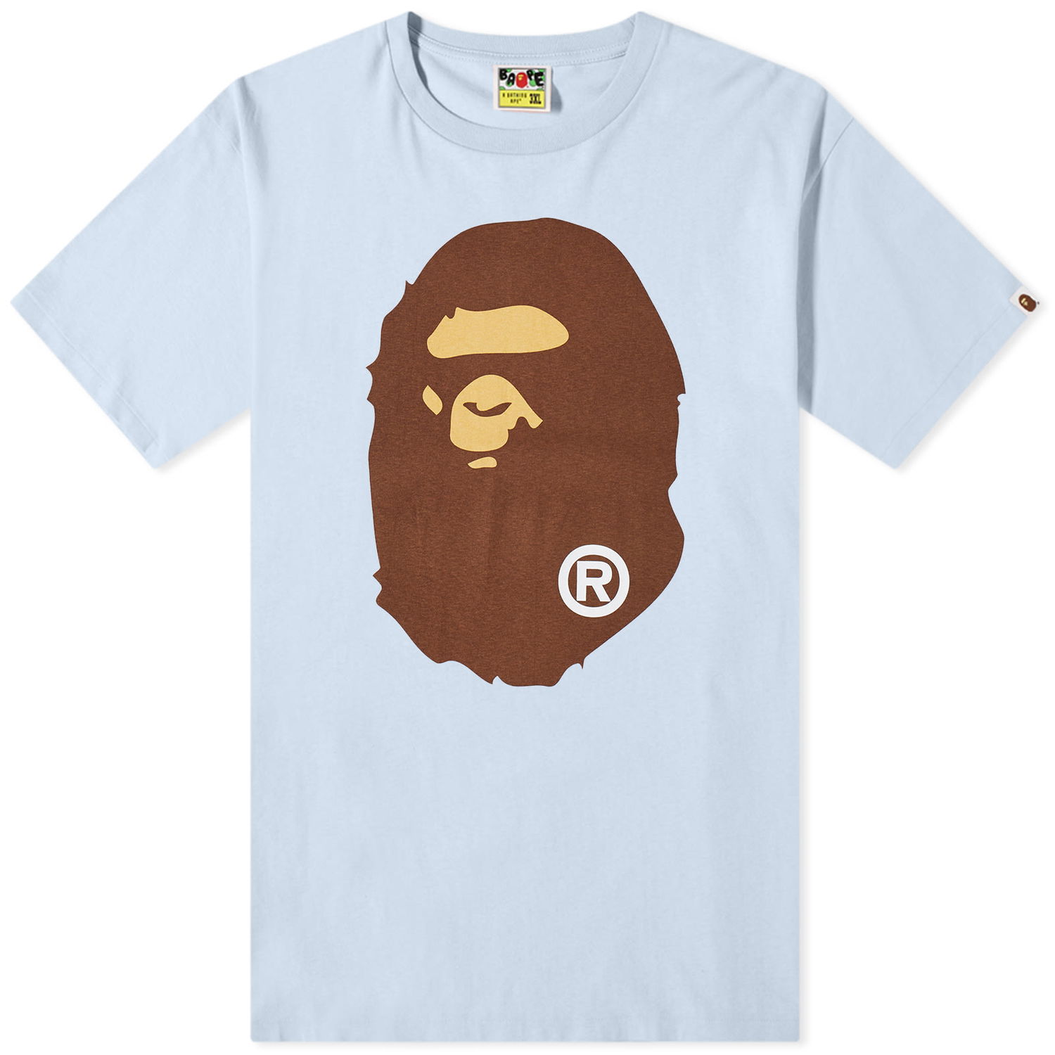 Тениска BAPE Pigment Big Ape Head T-Shirt Sax Синьо | 001TEJ301022M-SAX, 0