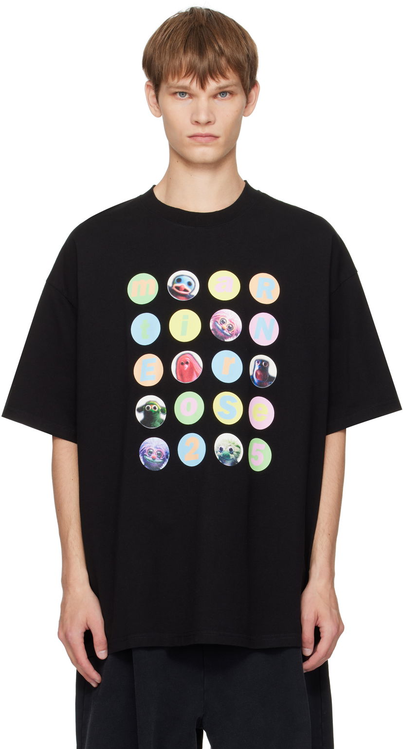 Тениска Martine Rose Martine Rose Oversized Graphic T-Shirt Черно | 621JE06001J