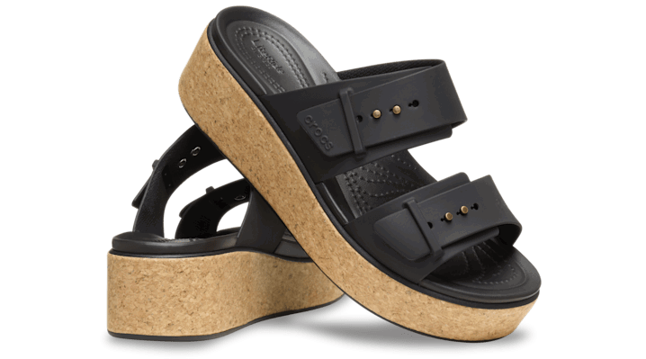 Кецове и обувки Crocs Brooklyn Cork Buckle Sandals Черно | 211252-001, 1