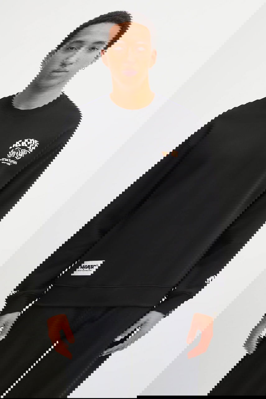 Суитчър AAPE by A Bathing Ape Aaper Crew Neck Sweatshirt Черно | AAPSWMC366XXP, 0