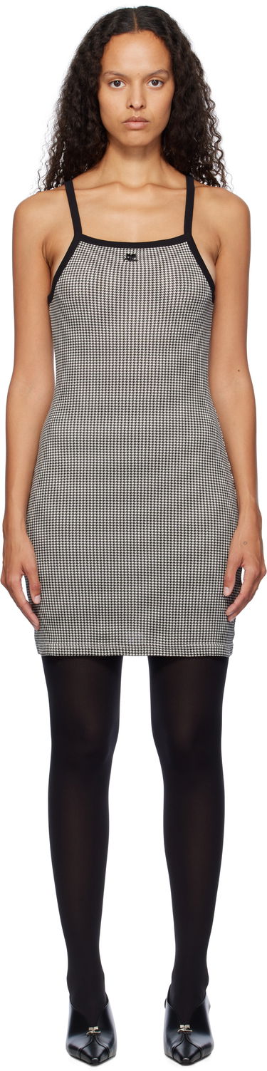 Pокля Courrèges Courrèges Houndstooth Mini Dress Черно | 324JRO458JS0167, 0