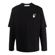 Off-White Double Layer Loose Fit Long Sleeve T-Shirt