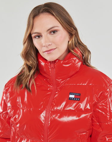 Пухо яке Tommy Hilfiger BADGE GLOSSY PUFFER Червено | DW0DW16098-XNL, 4