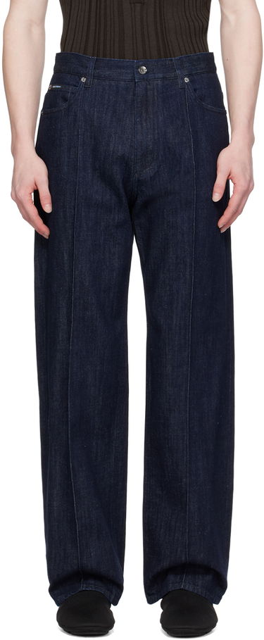 Дънки Dolce & Gabbana Seamed Jeans Синьо | GWVNXD G8KG6, 0