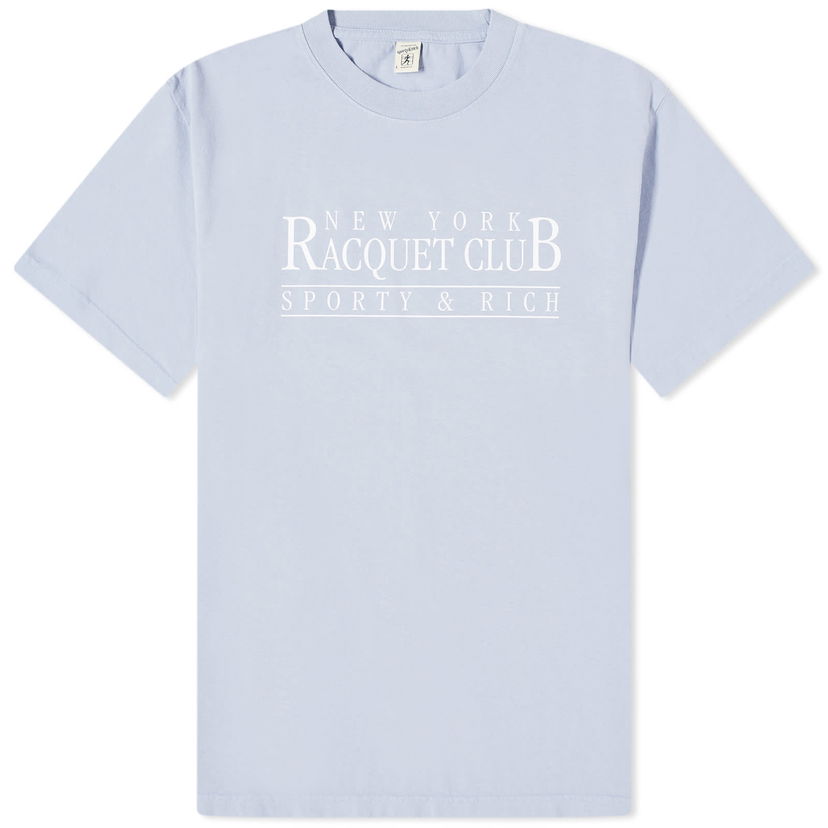 Тениска Sporty & Rich NY Racquet Club T-Shirt Синьо | TSAW2368PW