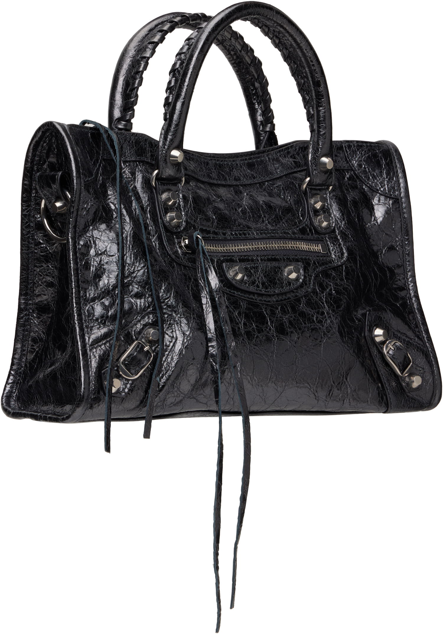 Голяма пазарска чанта Balenciaga 'Le City' Small Leather Bag Черно | 811442 2AA9R, 1