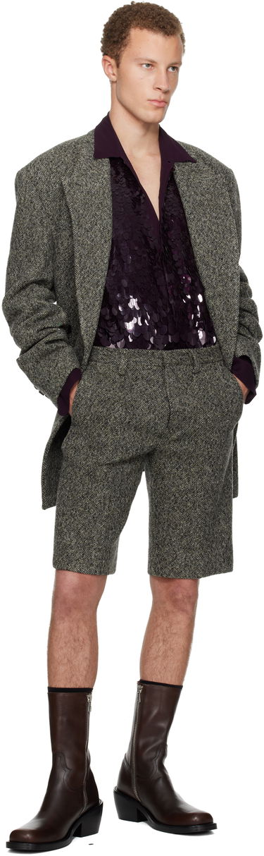 Къси панталони Dries Van Noten Dries Van Noten Tailored Wool Shorts Многоцветен | 252-020994-2261, 3