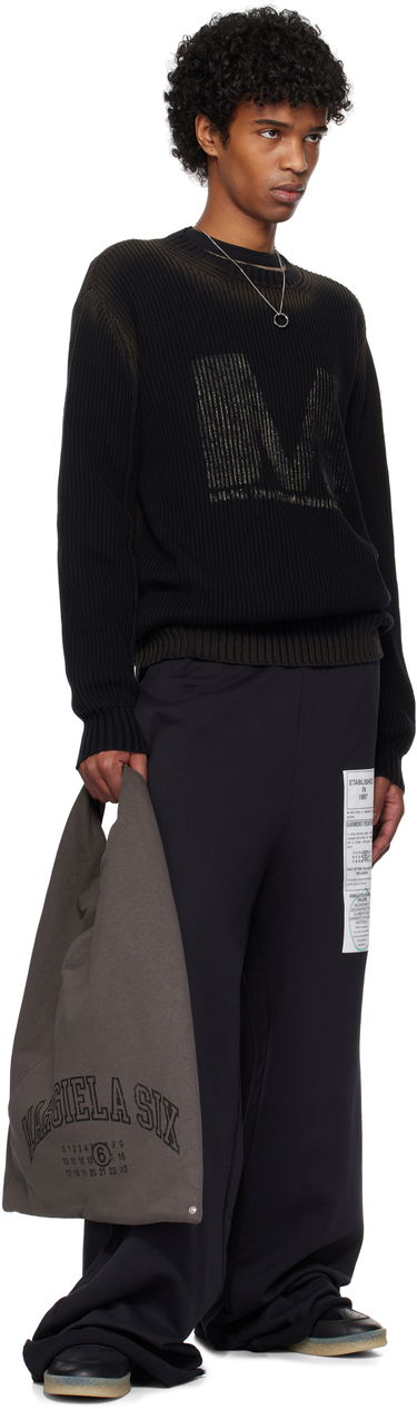Пуловер Maison Margiela MM6 Maison Margiela Crewneck Sweater Черно | SH0HL0024 M13079, 3