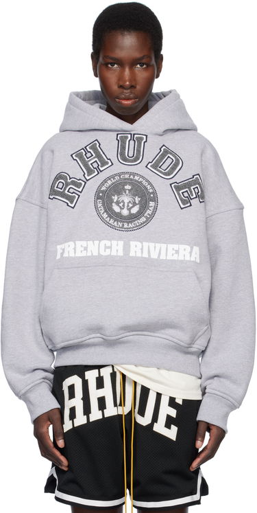 Суитчър Rhude Rhude French Riviera Patch Hoodie Сиво | RHSS25HO06012, 0