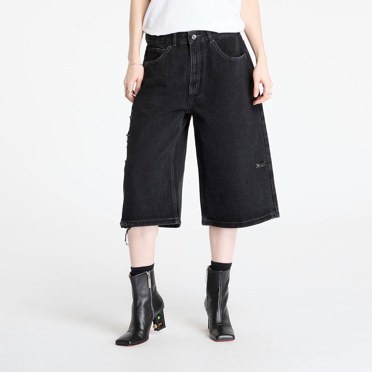 Къси панталони Footshop FTSHP Walking Art II Jorts Черно | FTSHP_405, 1