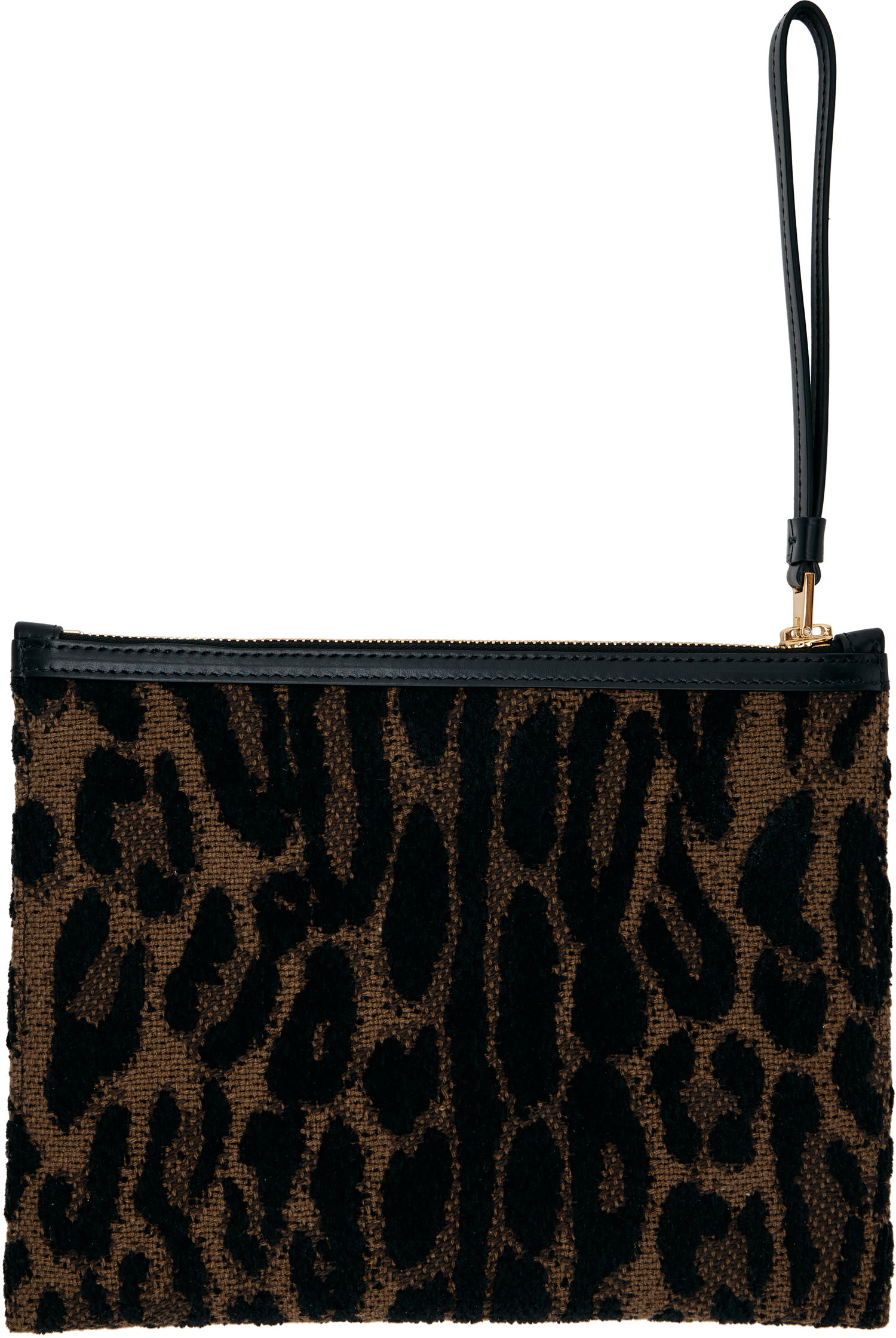Портфейл Tom Ford TOM FORD Leopard Jacquard Wristlet Pouch Кафяво | S0522-TSY057G, 1