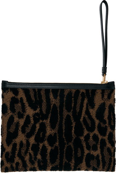 Портфейл Tom Ford TOM FORD Leopard Jacquard Wristlet Pouch Кафяво | S0522-TSY057G, 1