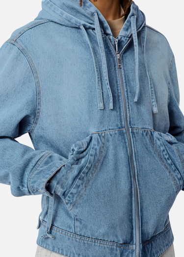 Яке AXEL ARIGATO Reed Hooded Zip Denim Jacket Синьо | A3156001, 8