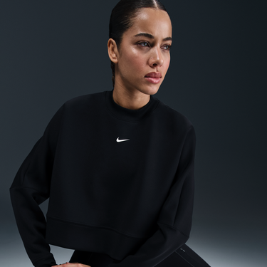 Пуловер Nike Prima Dri-FIT Loose Fit Cropped Crew Sweatshirt Черно | HJ1186-010, 0