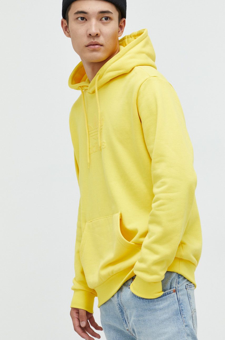 Суитчър adidas Originals Cotton Hoodie Жълто | HK2791, 0