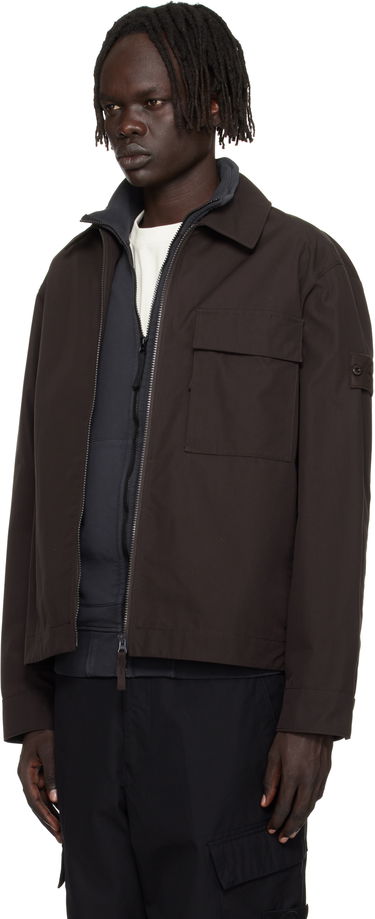 Яке Stone Island Stone Island Weatherproof Canvas Overshirt Кафяво | K2S15 1200018 S00F1, 3
