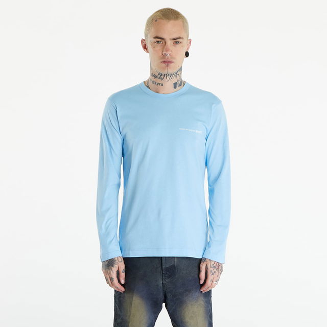 SHIRT Long Sleeve Tee Knit Blue