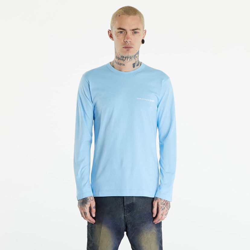 Тениска Comme des Garçons SHIRT Long Sleeve Tee Knit Blue Синьо | FM-T024 Blue