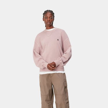 Суитчър Carhartt WIP Nelson Sweatshirt "Glassy Pink garment dyed" Розово | I029537_1NJ_GD, 0