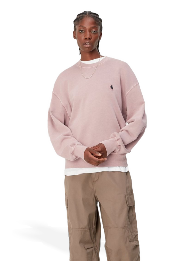 Суитчър Carhartt WIP Nelson Sweatshirt "Glassy Pink garment dyed" Розово | I029537_1NJ_GD