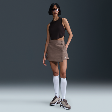 Пола Nike Sportswear Essential Woven Skirt with Inner Shorts Кафяво | HM6979-214, 0
