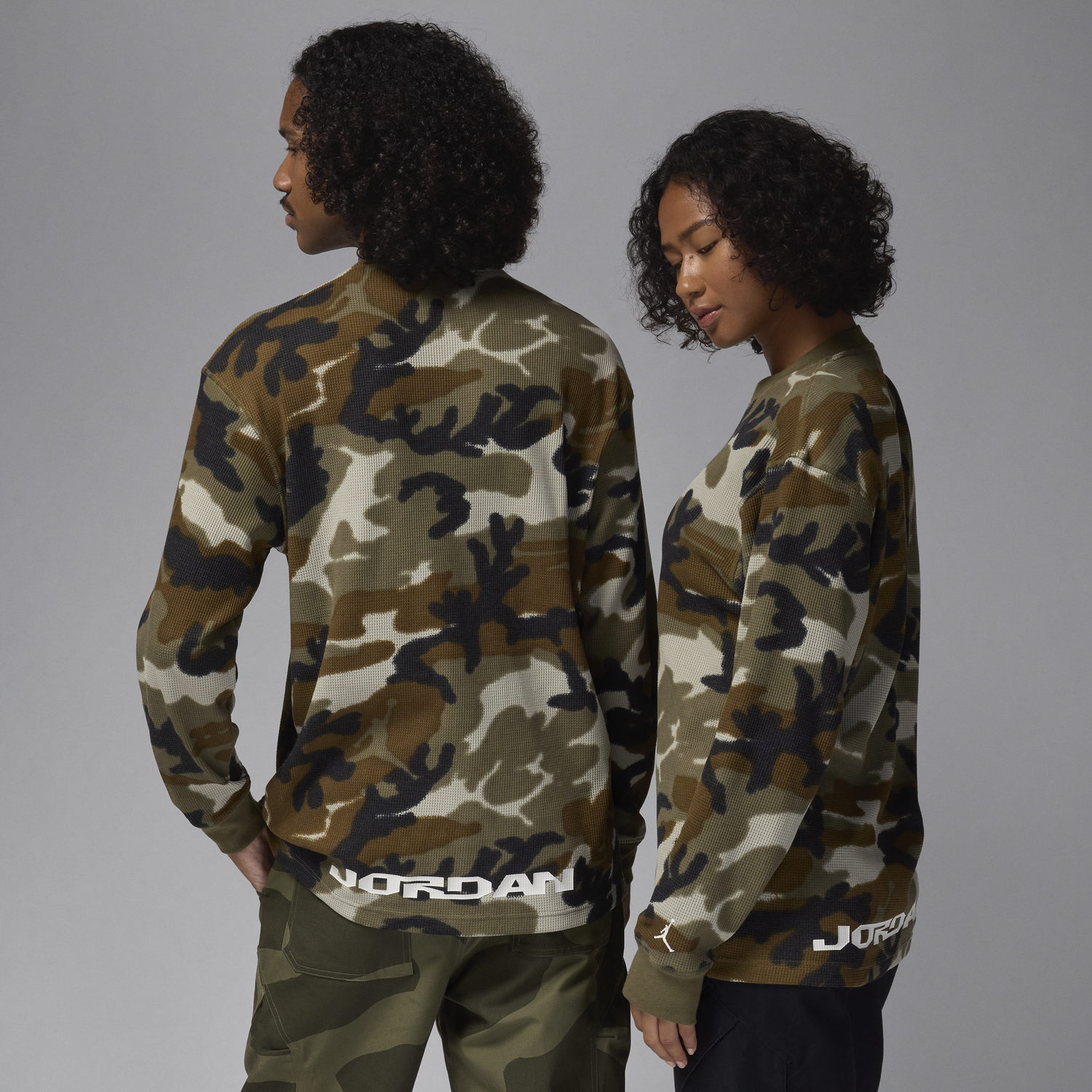 Тениска Jordan Jordan MVP Long Sleeve T-Shirt Camo Кафяво | FV7442-380, 1