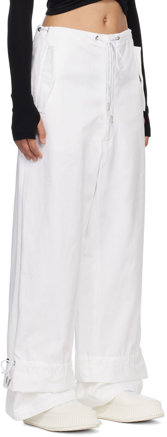 Карго панталони Dion Lee Dion Lee Eyelet Tie Trousers Бяло | A2273R22, 1