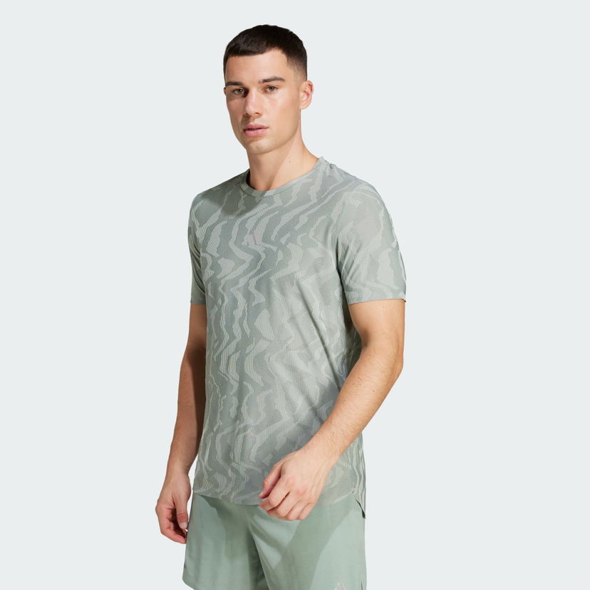Тениска adidas Performance Running Engineered CLIMACOOL+ Performance T-Shirt Зелено | JD7808