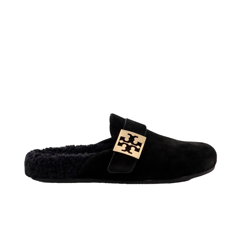 Кецове и обувки Tory Burch Suede Mule Slippers Черно | 163612004