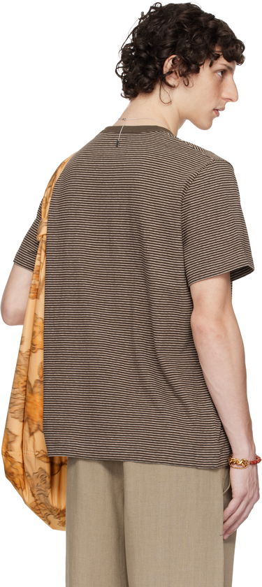 Тениска OUR LEGACY OUR LEGACY WORK SHOP Striped T-Shirt Кафяво | WS2256TM, 2