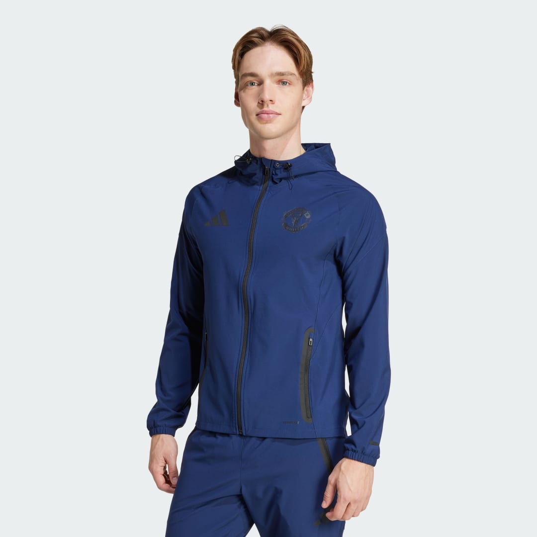 Ветровка adidas Performance Manchester United Tiro 25 Competition Travel Jacket Синьо | JV6971, 0