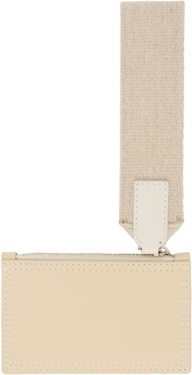 Портфейл Jacquemus Off-White 'Le Porte Nastrinu' Card Holder Бежово | 22H226SL011-3088, 1