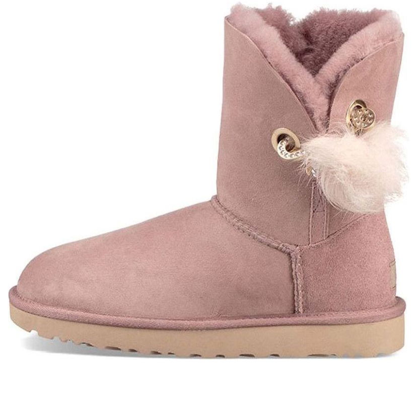 Кецове и обувки UGG Irina Suede Boots with Faux Fur Розово | 1017502-DUS