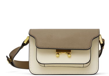 Дамска чанта Marni Marni Kids Trunk Shoulder Bag Бежово | M00998, 0