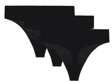 гащички Under Armour SOLID Thong 3 Pack Черно | 1390412-001, 0