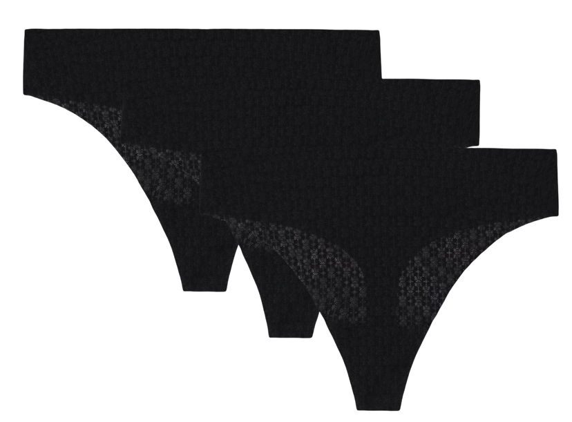 гащички Under Armour SOLID Thong 3 Pack Черно | 1390412-001